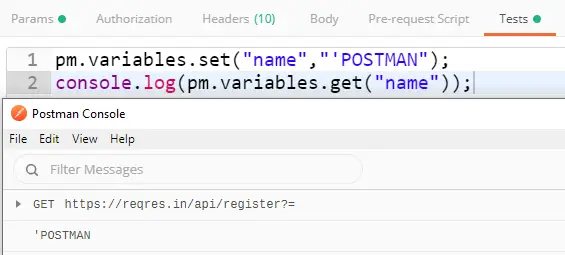 postman-set-variables-demo postman-set-variables-demo