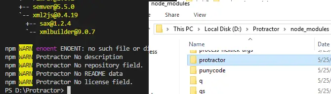 succesful-installation-protractor succesful-installation-protractor