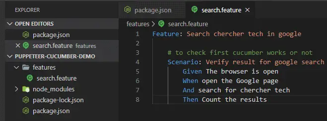 feature-files-cucumber-bdd-puppeteer