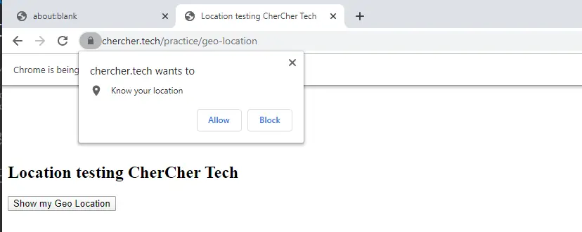 geolocation-puppeteer-chnage-of-url-setgeolocation