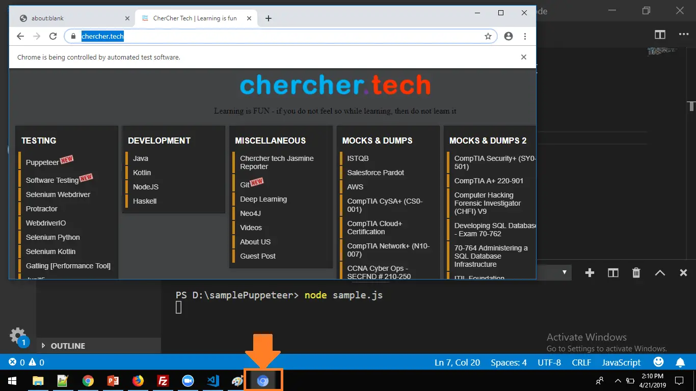 headed-browser-puppeteer