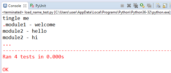 loadTestsFromNames-unittest-pythn-selenium loadTestsFromNames-unittest-pythn-selenium