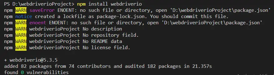 installtion-successful-webdriverio